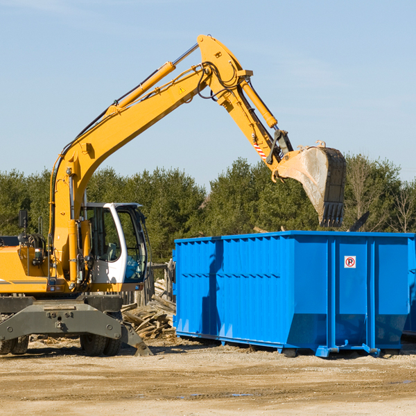 what are the rental fees for a residential dumpster in West Hills California